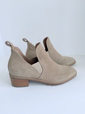 Booties Suede Neutral Tan